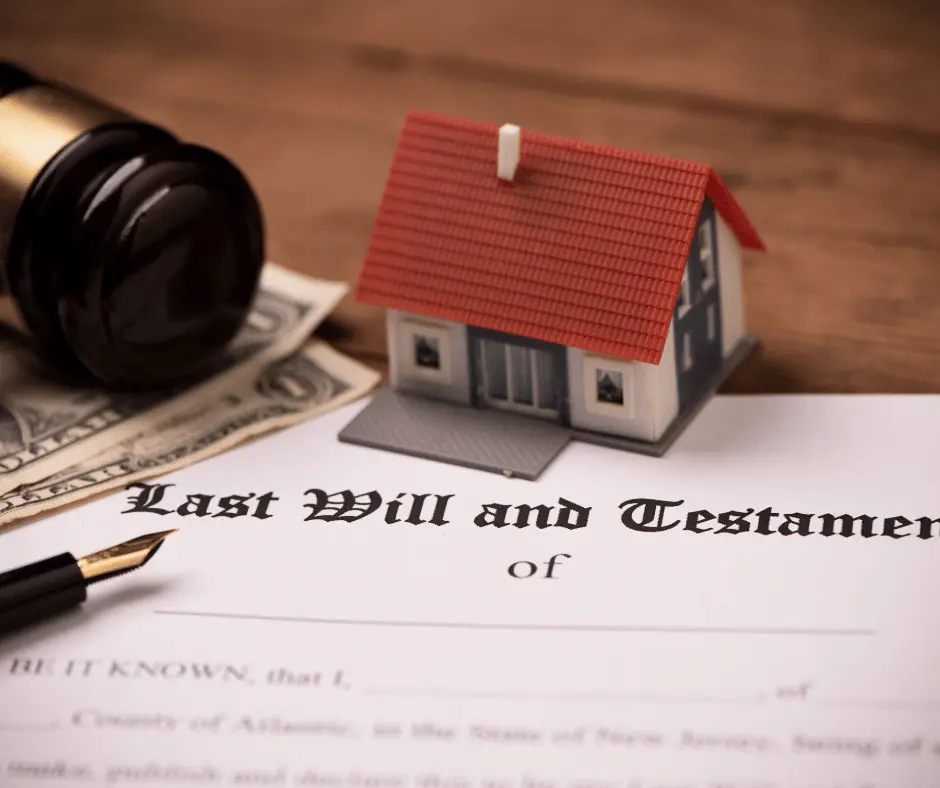 Visual representation of a last will and testament, highlighting the services of Faloujn Legal Wills and Estates.